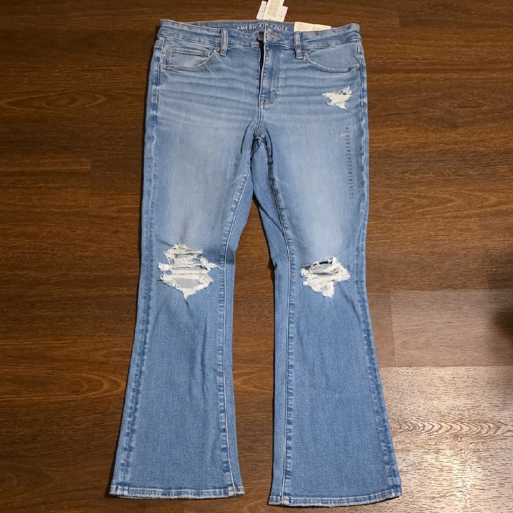 American Eagle Outfitters Light Blue Flare Jeans